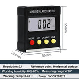 360° Mini Digital Protractor Inclinometer Electronic Level Box Magnetic Base Angle Finder Measuring Tools Construction tools