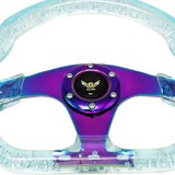 D Shaped 13 inch Auto Acrylic Steering Wheel Drifting Steering Wheel Parts