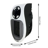 Electric Heater Wall-mounted Mini Fan Heater Desktop Household Electric Fan Heater Room Handheld Heater Heating Warmer Fan