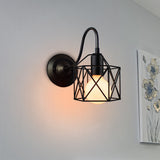 Vintage Led Wall Light Retro Loft Industrial Wall Lamp Black E27 Iron Simple lampshade Cage Guard Sconce Indoor Lighting Fixture