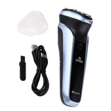 Surker Electric Face Shaver Men's Electric Razor Triple Blade Shaving Machines USB Rechargeable Beard Trimmer