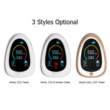 Air Quality Monitor CO2 Alarm Detector LCD Indoor Temperature Humidity Carbon Dioxide Tester 1400mAh Rechargeable CO2 Tester