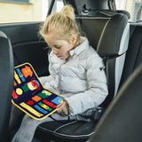 Toddler Busy Board Sensory Toy Basic Skills Activity Boards Fine Motor Skills Easy Carry Handbag Style Learning Toys