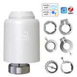 Tuya WiFi Thermostatic Radiator Valves Wireless Mobilephone App Control Home Heating Thermostat Temperature Controller Radiator