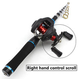 1.65m Casting Rod Portable Beginner Fishing Combo Travel fishing rod Bait fishing line fishing rod and reel combo set pesca