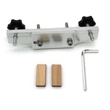 Metal Guitar Bridge Clamp Stainless Steel Guitar Bridge Bonding Tool for Luthiers with Wooden Block Guitar Luthier Tool
