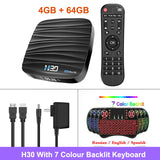 Android TV Box OS 10.0 4GB 32GB 64GB 4K H.265 Media Player 3D Video 2.4G 5GHz Dual Wifi Bluetooth HD Smart TVBox Set Top Box