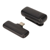 Wireless Lavalier Microphone Mini Portable Noise Reduction Audio Video Recording Microphone Clip On Lapel Mic with Charging Case