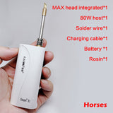 X3 80W 510 Mini Electric Solder Iron USB DIY Soldering Stations Adjustable Temperature Battery Soldering iron Kit Repair Tools