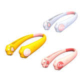 Sports Mini Neck Fan Leafless Fan 2000MAh Lasts 6H USB Charging Household Outdoor Lazy Portable Mute Neck Fan