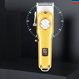 Professional full metal hair clipper electric hair trimmer for men rechargeable hair cutting machine adjustable hair cut