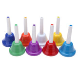 Handbell Hand Bell 8-Note Metal Colorful Kid Children Musical Toy Percussion Instrument learning music Great gift for children
