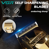VGR professional all metal hair trimmer for men electric barber hair clipper rechargeable hair cutting machine cord/cordless