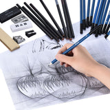 40pcs/Set Pencil set Stationery Set Professional Sketching Drawing Pencils Kit Set Wood Pencil for Art Supplies School Students
