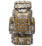 80L Outdoor Tactical Bag Military Rucksacks Oxford Fabric Waterproof Tactical Trekking Backpack Camping Hiking Hunting Bags