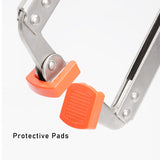 2PCS Face Clamps 9 Inch C Clamp with 2pcs Protective Pads Vise Grip Locking Pliers Woodworking Clamping Tools Heavy Duty
