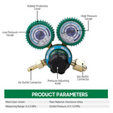 Oxygen Pressure Regulator Welding Gas O2 Pressure Gauge Flow Meter Industrial Oxygen Reducer