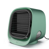 Air Cooler Fan Mini Desktop Air Conditioner With Night Light USB Water Cooling Fan Humidifier Purifier Multifunction Fan