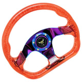 D Shaped 13 inch Auto Acrylic Steering Wheel Drifting Steering Wheel Parts