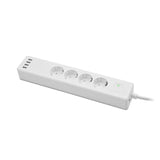 Tuya Smart WIFI Power Strip with EU Outlets 4 Plug and 4 USB Port Compatible with for Alexa Echo and Google Nest,EU Plug