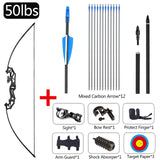 45-50lbs Archery  Hunting Bow With arrow Accessories Outdoor Takedown Bow Fishing Right Hand Game Practise Tool Shooting Darts