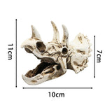 Resin Dinosaur Skull Artificial Ornament Fish Tank Aquarium Decorations Cave Landscape Pet Reptile House Aquarium Home Decor