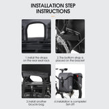 WEST BIKING 35L Large Capacity Bike Double Bag Rear Seats Bicycle Luggage Carriers Bags Utility Riding Accessory Trunk Bag
