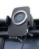 2 in 1 Design 10W Qi Fast Charging Wireless Car Charger Auto Clamping Car Mount Windshield Dashboard Air Vent Phone Holder