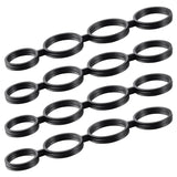4 Pieces Finger Training Bands Silicone Finger Speed System Finger Stretcher for Guitar Bass Piano Exercise Beginner
