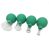 1 Set of 4pcs Vacuum Cupping Cups Back Body Massager Household Suction Vacuum Can (Brown)