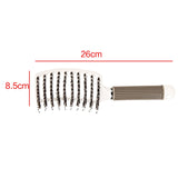 Boar Bristle Hair Brush-Curved And Vented Detangling Hair Brush For Women Long,Thick,Thin Curly Hair Vent Brush Gift Kit
