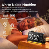 Alarm Clock For Bedroom 9Inch Large Display Digital Clock Radios Alarm Clock With USB Charger Radio