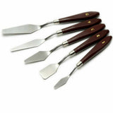 5pcs Palette Oil Mix Pigment Texture Spatula Drawer watercolor Student for color mixing unfolding acrylic paint cake icing