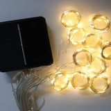 Luzes led string luzes de fadas ao ar livre 8 modos movido a energia solar para o natal festa ano novo casamento quarto janela