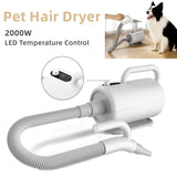 Professional Dog Dryer Adjustable Speed Dog Pet Hair Dryer 1700W Quick-Drying Large Air Volume LED Temperature Control