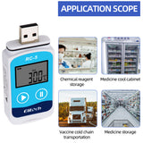 10 Pieces/Lot RC-5 USB Temperature Data Logger High-precision Datalogger Recorder 32000 Reading Point Temperature Recorder