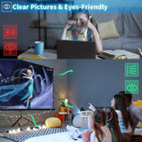 WISELAZER G1 Full HD 4K 1920x1080P LCD Smart Android 10.0 Wifi LED Video Home Theater Cinema 1080P Projector for Smartphone