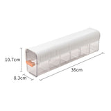 Wall Hanging 6 Grids Transparent Underwear Panties Storage Box Socks Closet Seasoning Data Cable Storage Box Bedroom Organizer