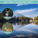 Extra Long 9800M/300000M Compass Flashlight Angle Monocular Telescope Laser Outdoor Hiking Travel Portable Telescope Fashion Acc