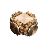 Hot Saling Fingertip Gyro Gear Linkage Cube Pure Copper Finger Mechanical Gyro Adult Decompression Toy Gift Craftsman Custody