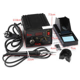 967 110V 220V Black Metal Electric Rework 967 Soldering Station Iron LCD Display With 3pcs Tips  Iron Handle