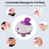 Electric Scalp Massager Cordless Head Massager with 4 Kneading Heads Portable Handheld Head Scratcher Stress Relax for Muscles