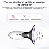 LED Facial Neck Massager Photon Therapy Face Neck Wrinkle Removal Vibration Face Skin Lifting Tightening Massager Skin care tool