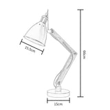 Morden Table Lamp E27 25W Fold Adjustable Stand Desk Lighting  with Swing Long Arm Business Office Study Desktop Light