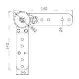 Lot Furniture Adjustable Angle Adjuster Mechanism Hinge Hardware Sofa Headrest Hinge Bed Bedding Ratchet