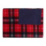 Portable Usb Multifunctional Electric Heating Blanket Red Lattice Car Office Mat Pad Heater Polyester Fabric