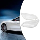 2x Headlight Lens Cover Transparent Accessories Mask Headlamp Fit for BMW Vehicle F01