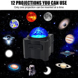 Music Speaker Star Galaxy Projector Light  Rechargeable Bedroom Night Lamp Nebula Lamps for Room Party Christmas New Year 2022
