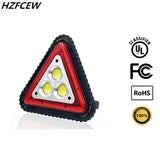 3 COB 30W 1500LM LED Work Light Portable Waterproof LED Flood Lights Triangle Warning Light for Outdoor Camping Hiking Emergency