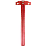 Precision Marking T-Ruler Scriber Square Hole Gauge Aluminum Alloy Woodworking Red Measuring Tools 30CM 40CM